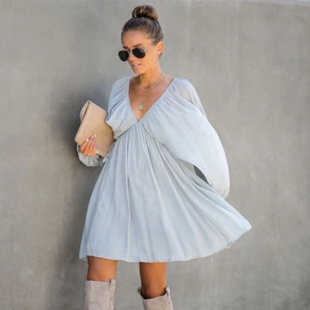 Vici Collection Angel Face Balloon Sleeve Dress